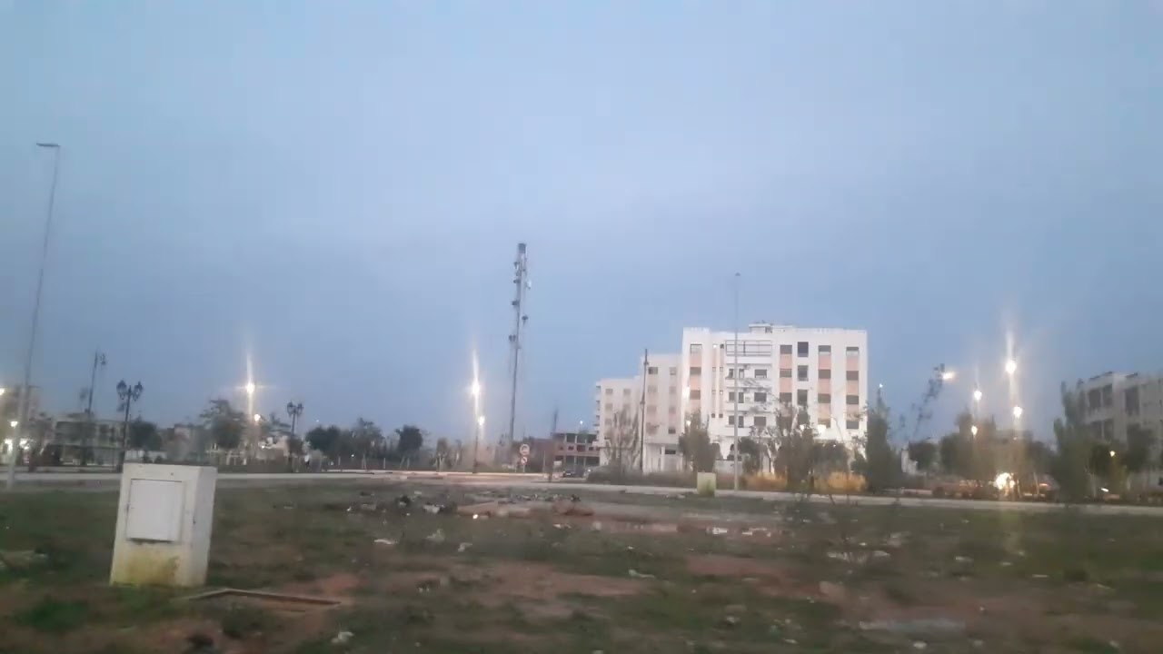 Conduite sur la ville du kamoni sidi allal  elbhraoui   جولة في سيدي علال البحراوي بالكاموني ليلا