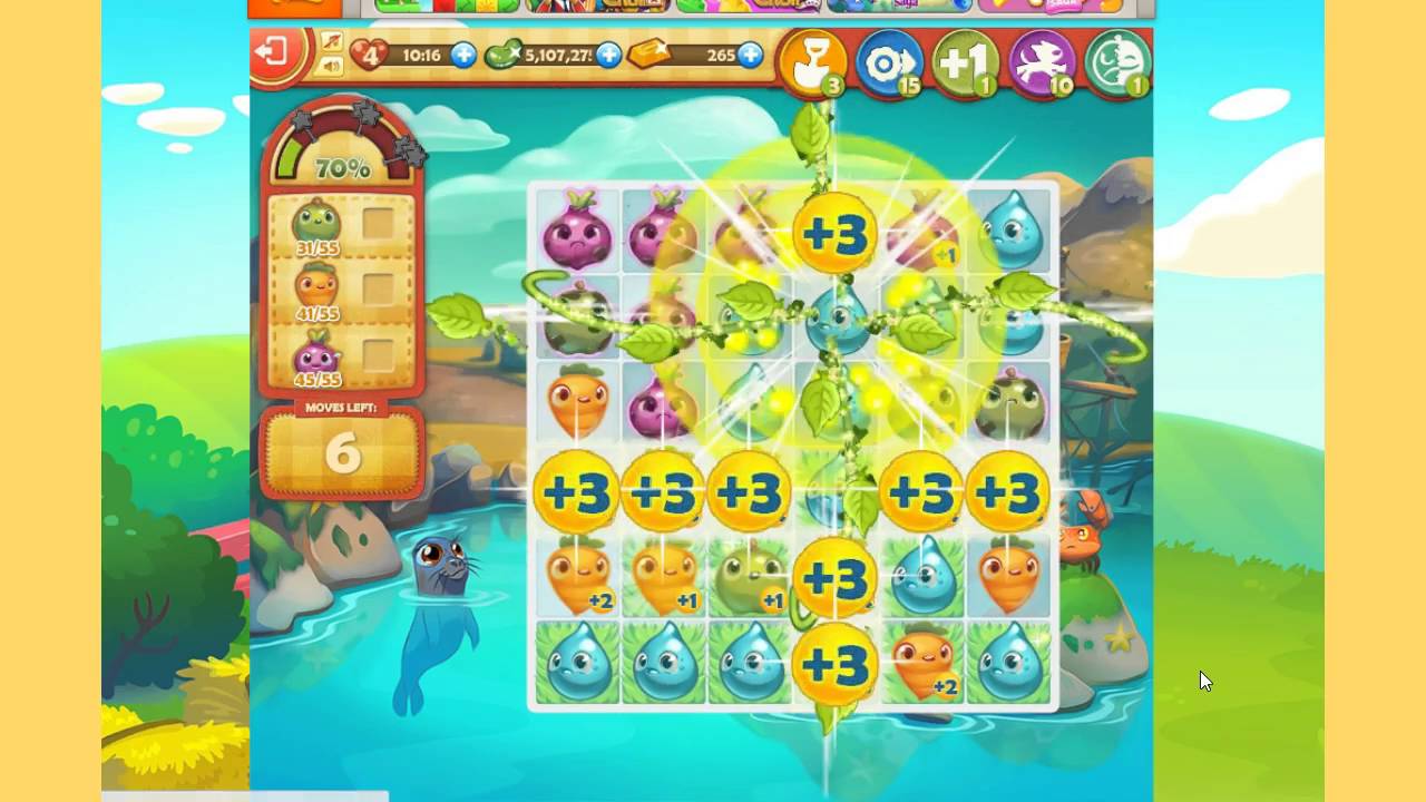 Farm Heroes Saga Level 74 NO BOOSTERS or companions