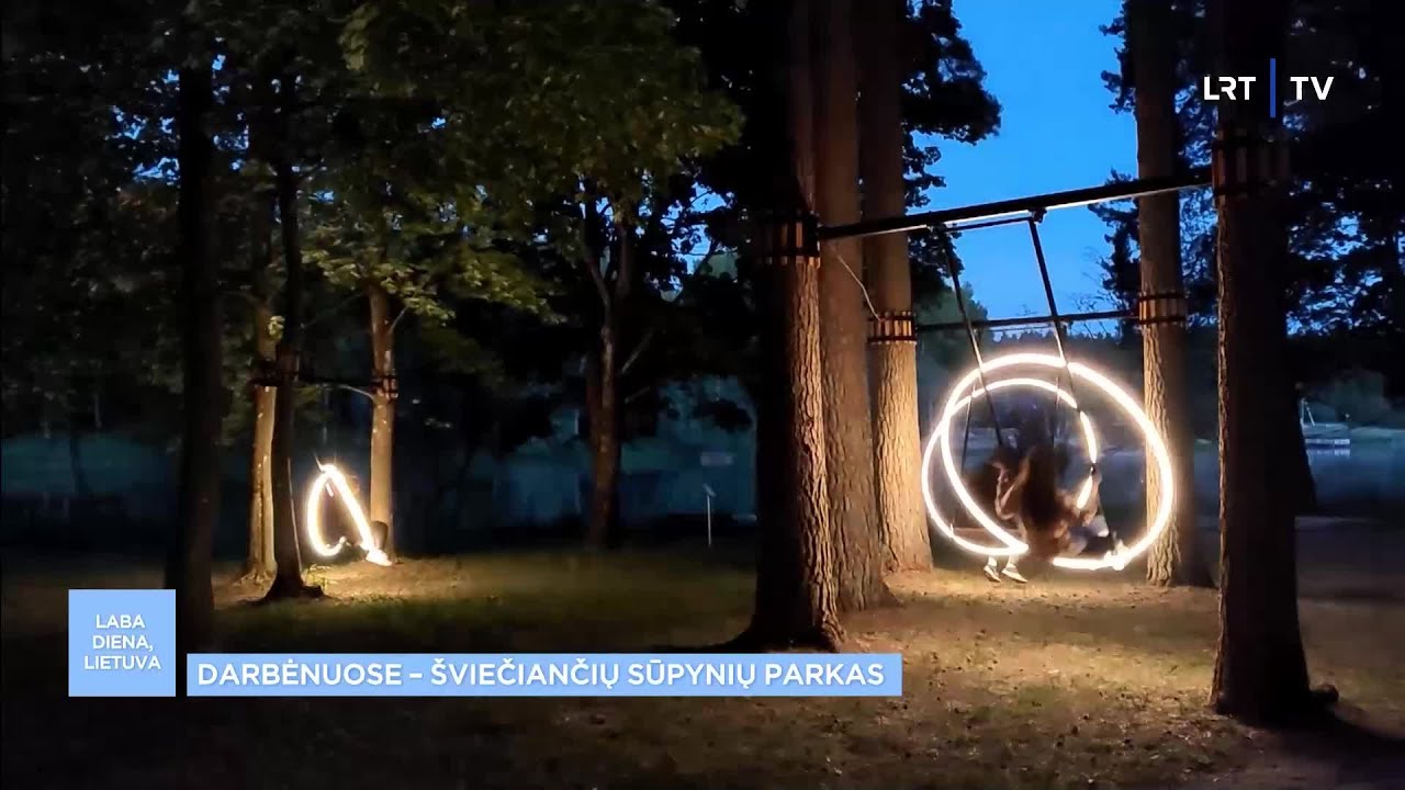 Darbėnai kviečia į išskirtinį Šviečiančių sūpynių parką: jame ypatingas eksponatas priklauso ir „Žal