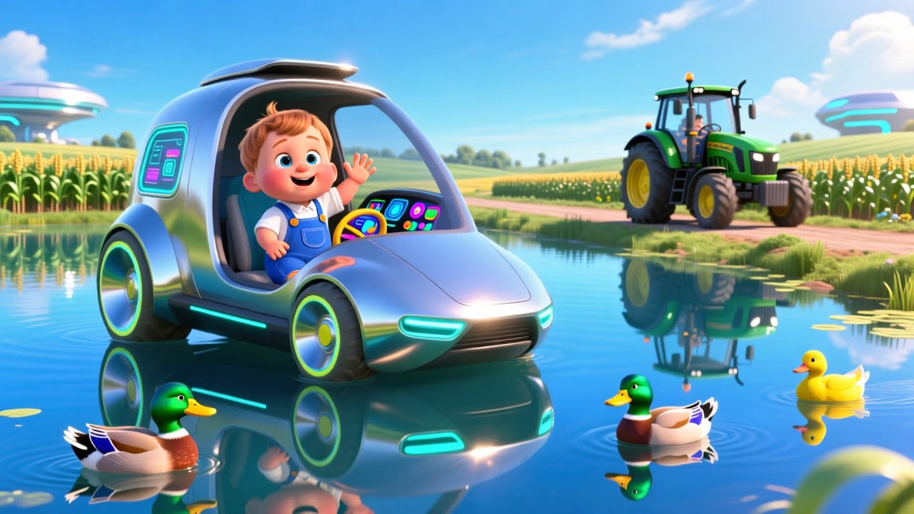 Поездка на ферме превращается в бум-бум 🚜💥 | Веселая песенка про трактор для детей | Приключенчес...