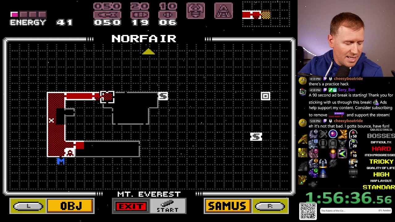 2/7/26 - Super Metroid Hard/Tricky Map Randomizers and Tourney Race 3 vs JaxOmen