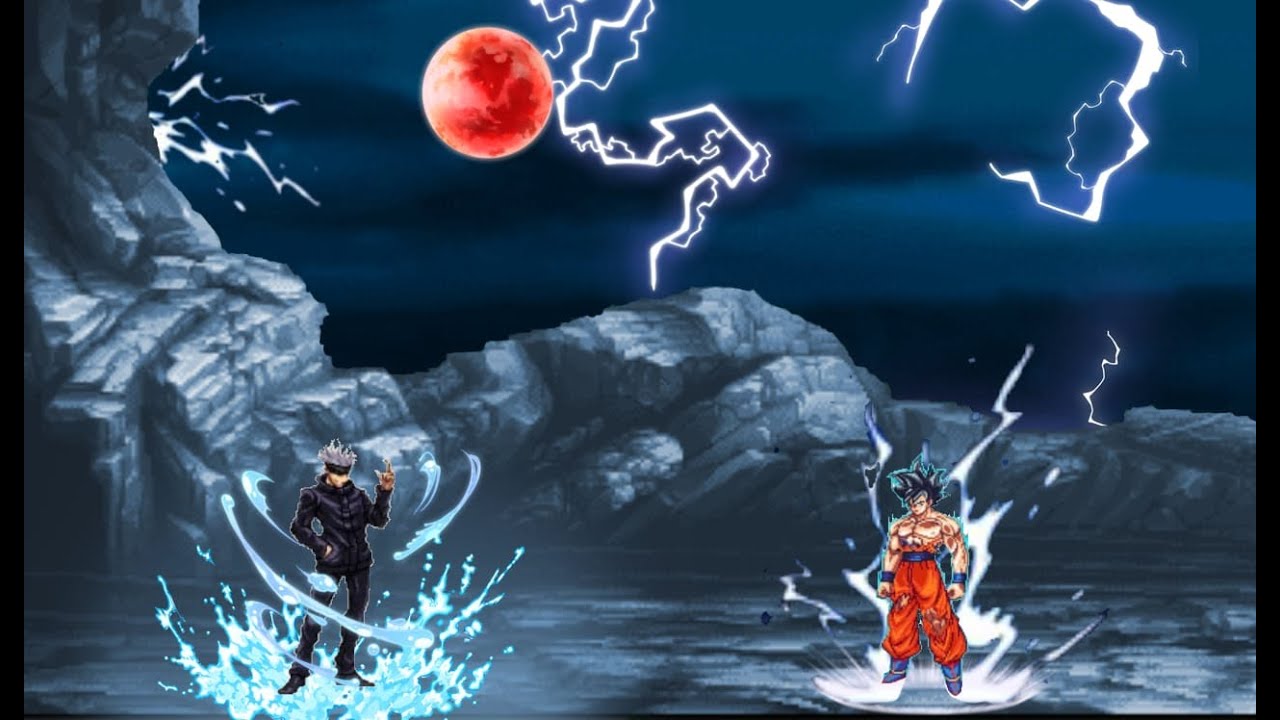 GOJO SATORU VS GOKU ULTRA INSTINCT Epic Battle Jump Force Mugen V10