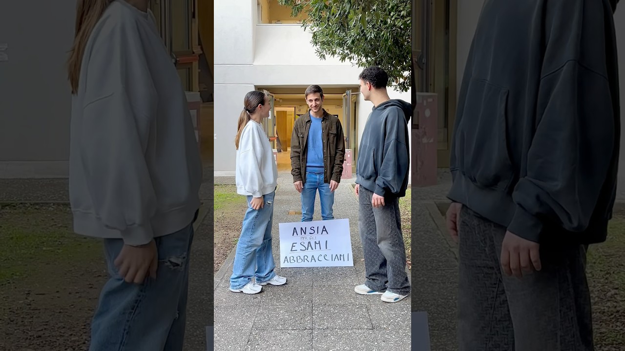 Test sociale n.104 | se hai ansia per gli esami abbracciami🫂❤️ #kindness #exam #anxiety #hug