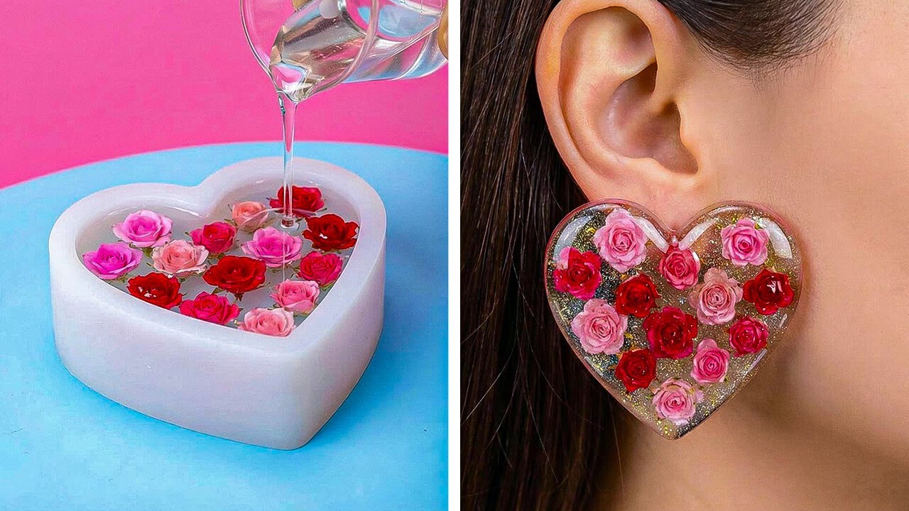 Создавайте великолепные аксессуары из эпоксидной смолы у себя дома 😍