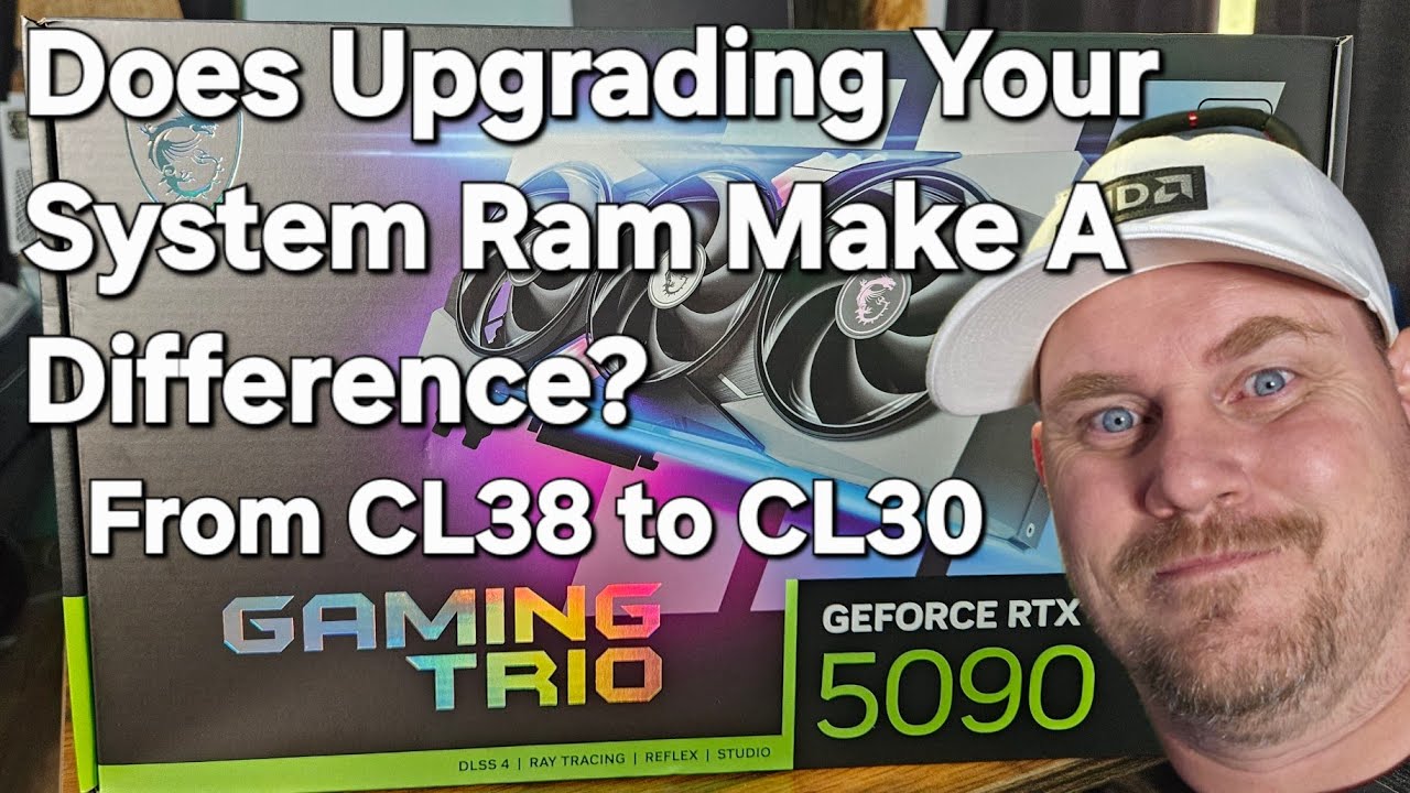 Я обновил оперативную память RTX 5090 с CL38 до CL30. Есть ли разница? GSkill Trident Z5 Neo RGB
