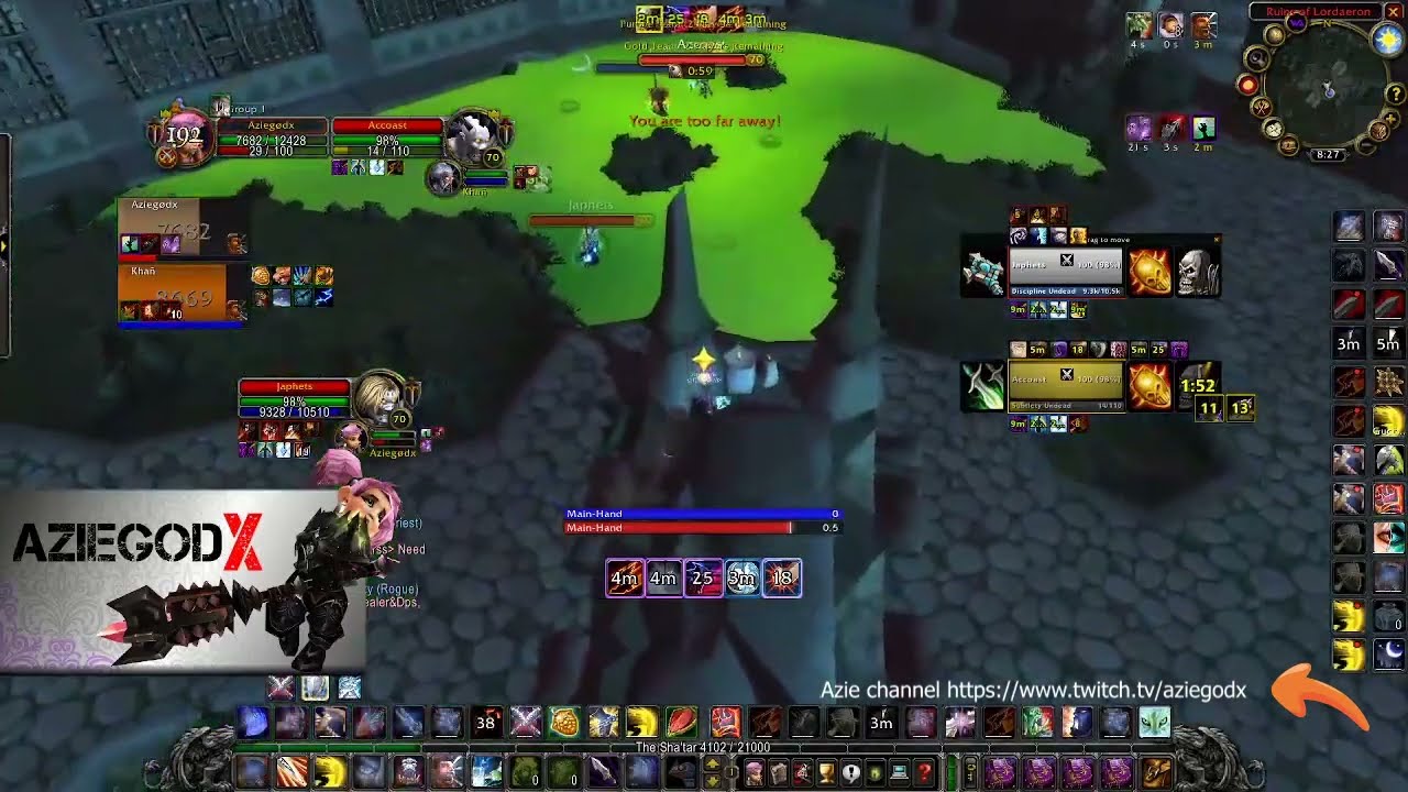 .Rank 1 Warrior TBC W/D. Ранк 1 Воин/Друид комп БК. ВОВ 2с.