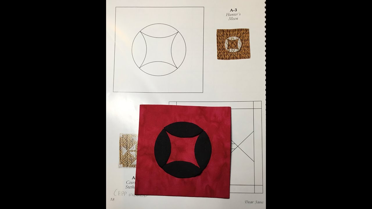 A3 Block  Assembly - Dear Jane Goes EPP