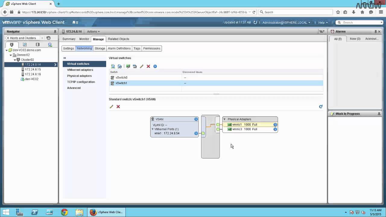 Arrow: VMware VSAN 6.0 Technical Demonstration Overview - Installation