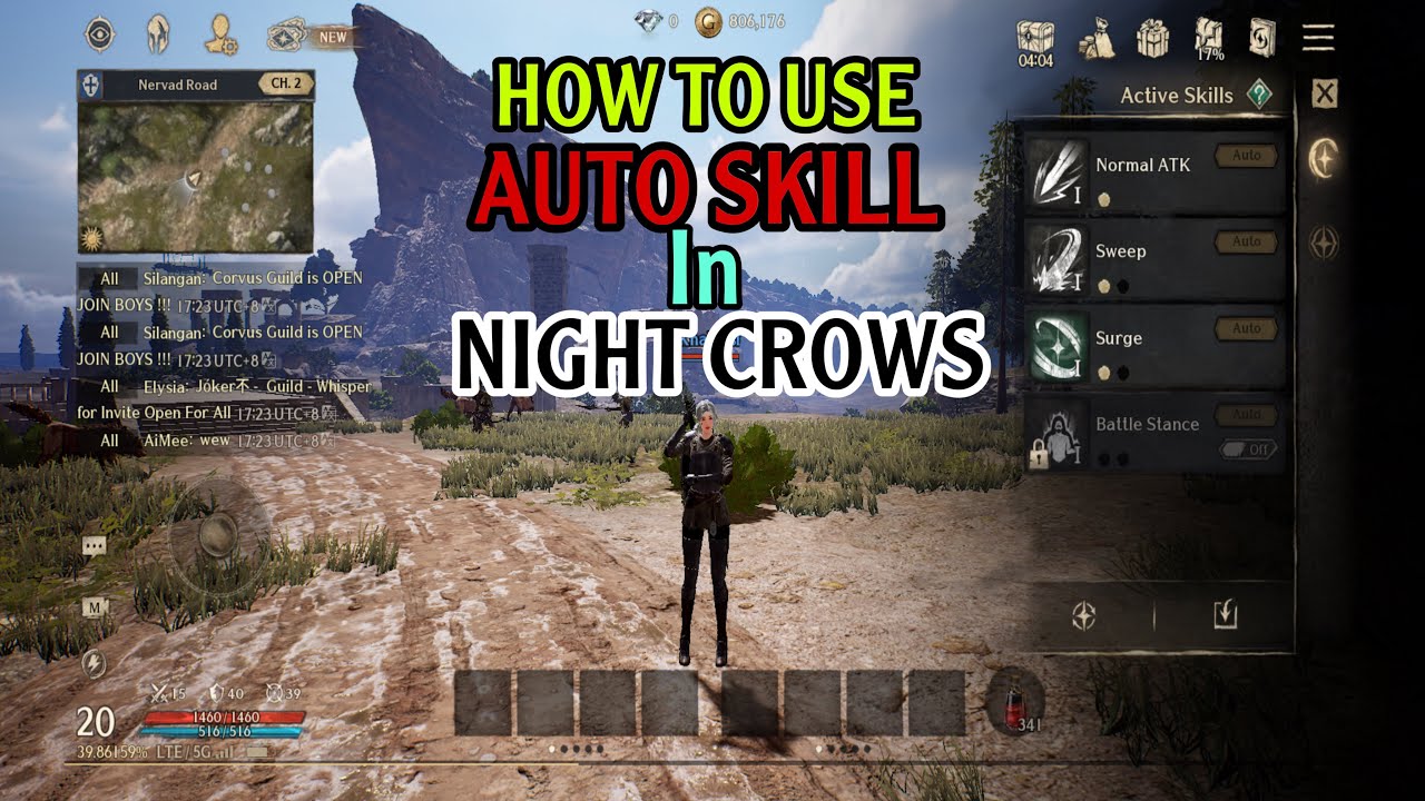 How to use auto skill in NIGHT CROWS