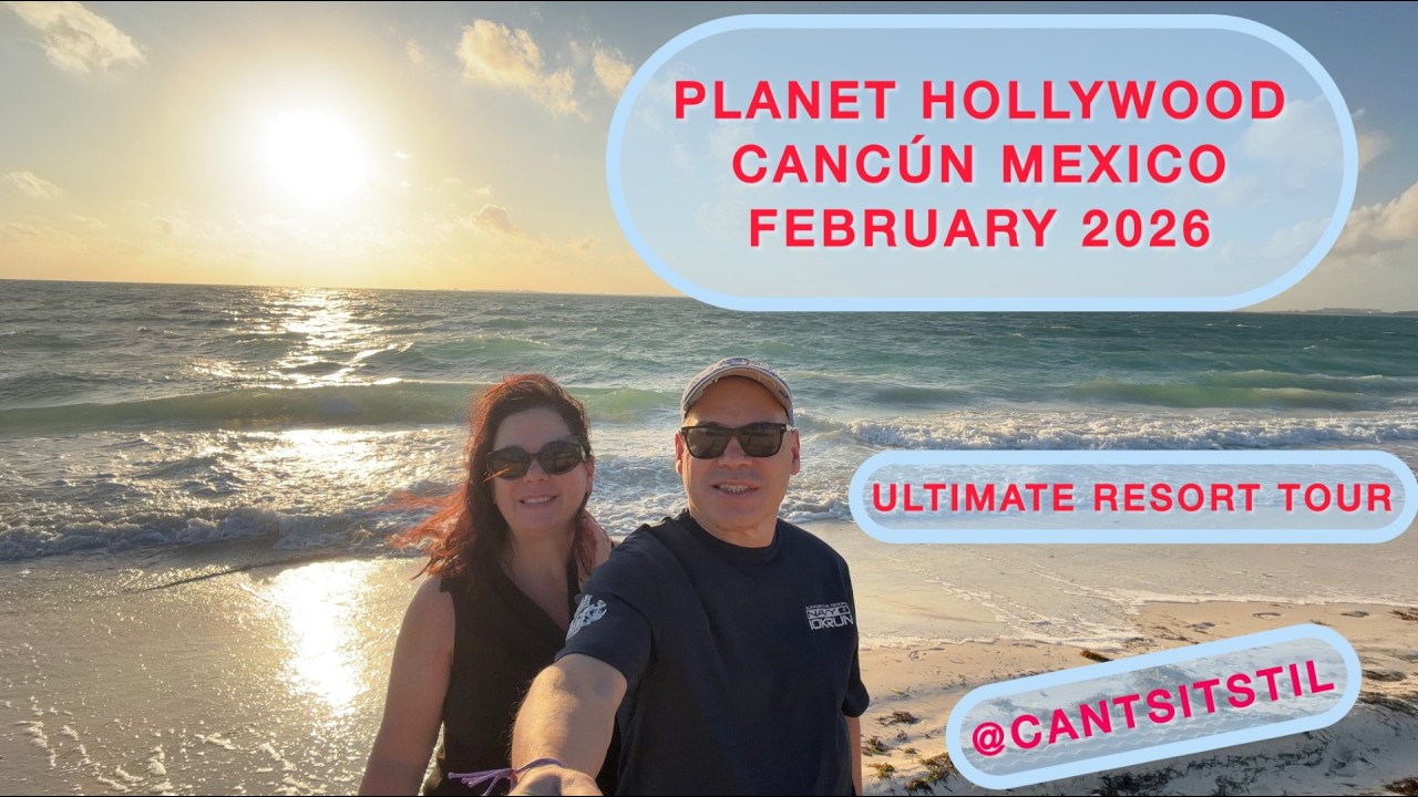 Ultimate Resort Tour: Planet Hollywood Cancun – Pools, Lazy River, FlowRider & More!
