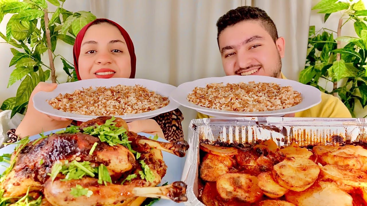 تحدى الصوانى والمحمر🍗🥓🥘🐓 والمشمر/ والعقاب اتنين فى واحد