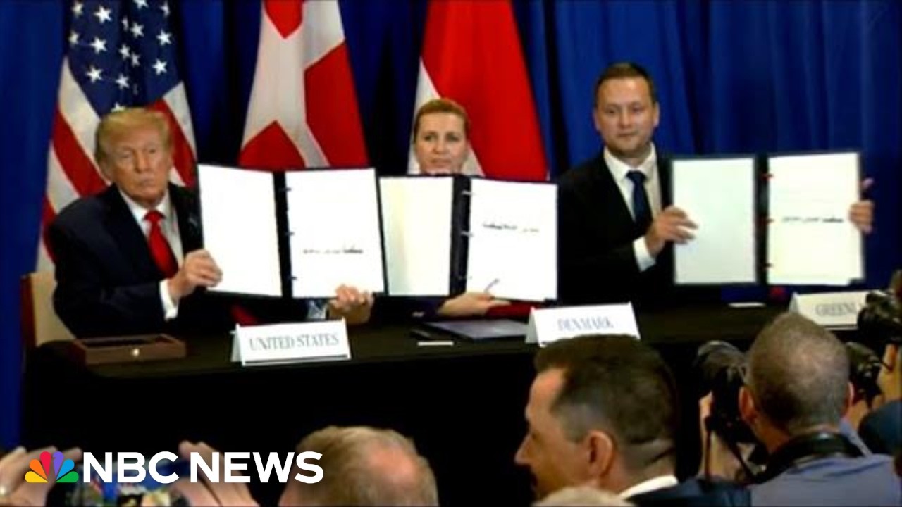 Trump signs Greenland military presence deal with Denmark