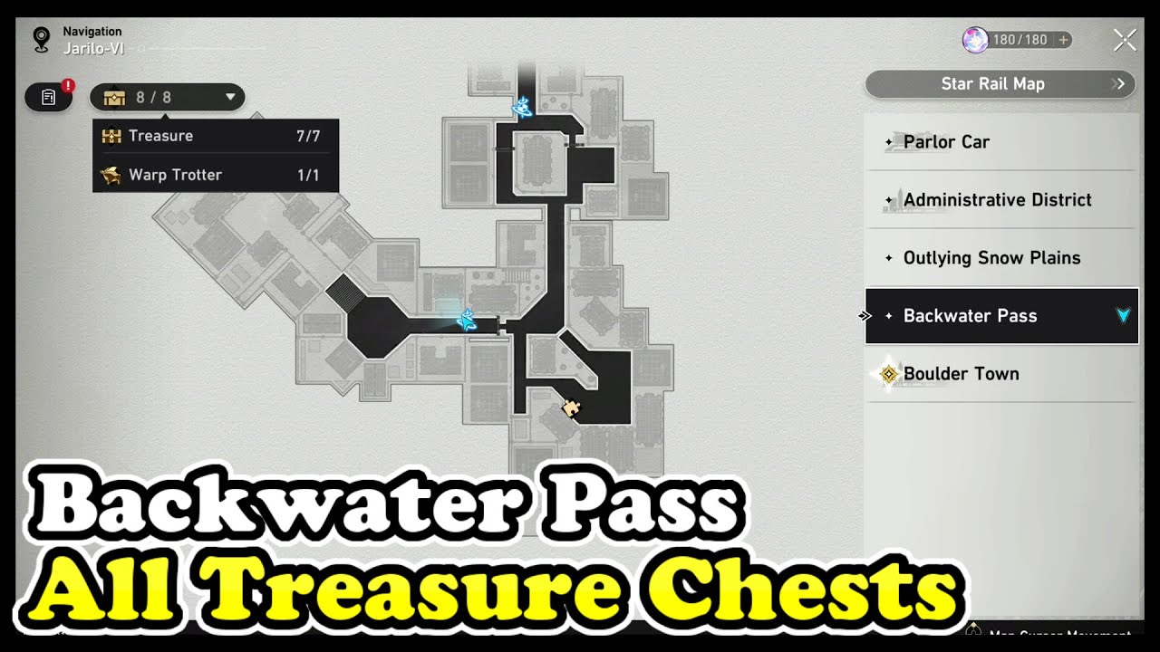Honkai Star Rail Backwater Pass All Treasure Chest Locations (Chests & Warp Trotter)