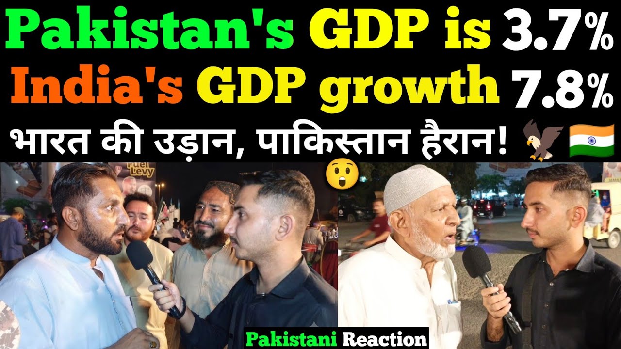 India's GDP growth is 7.8% and Pakistan's is 3.7%. | Comparison TV 