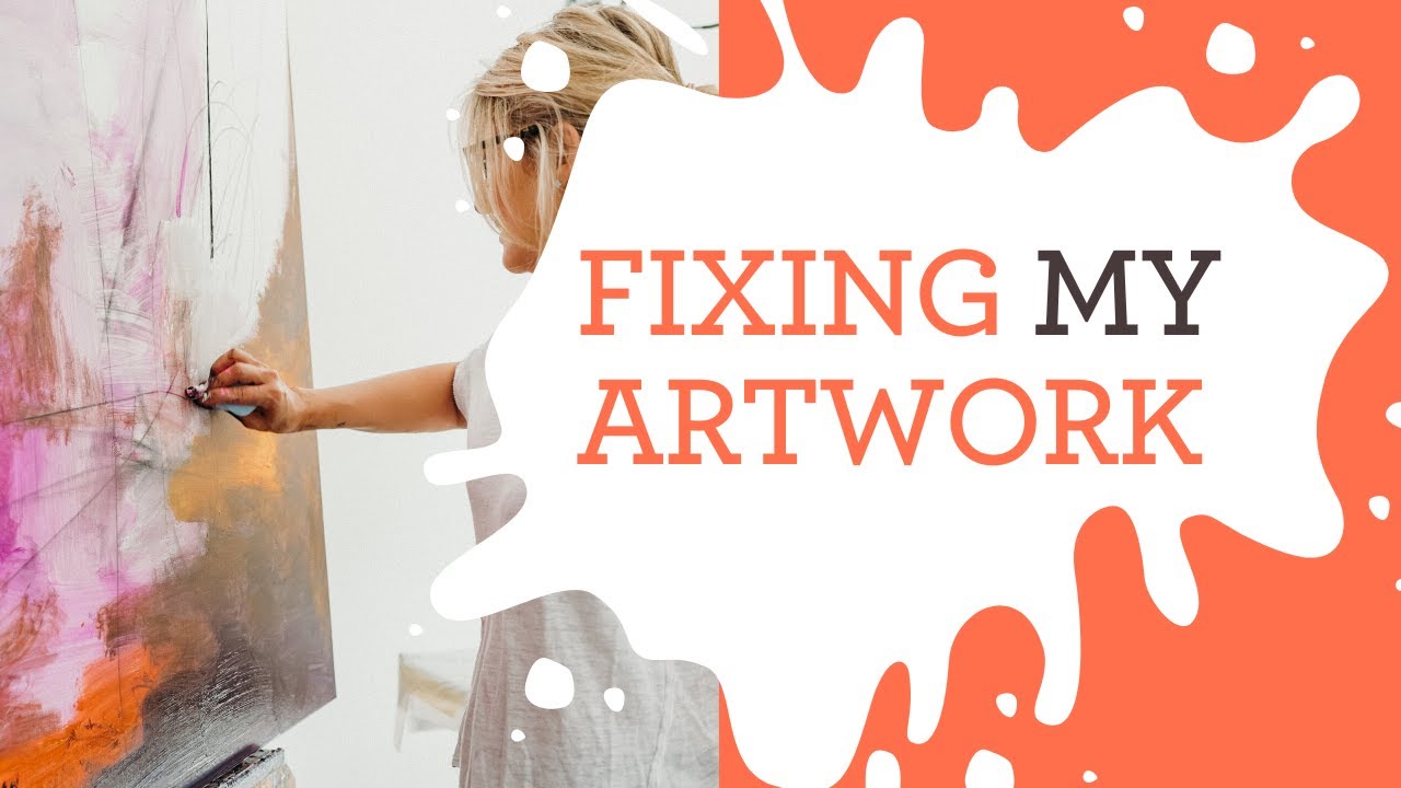 Fixing My Painting (Abstract Painting Hyperlapse!) | Jodie King Art