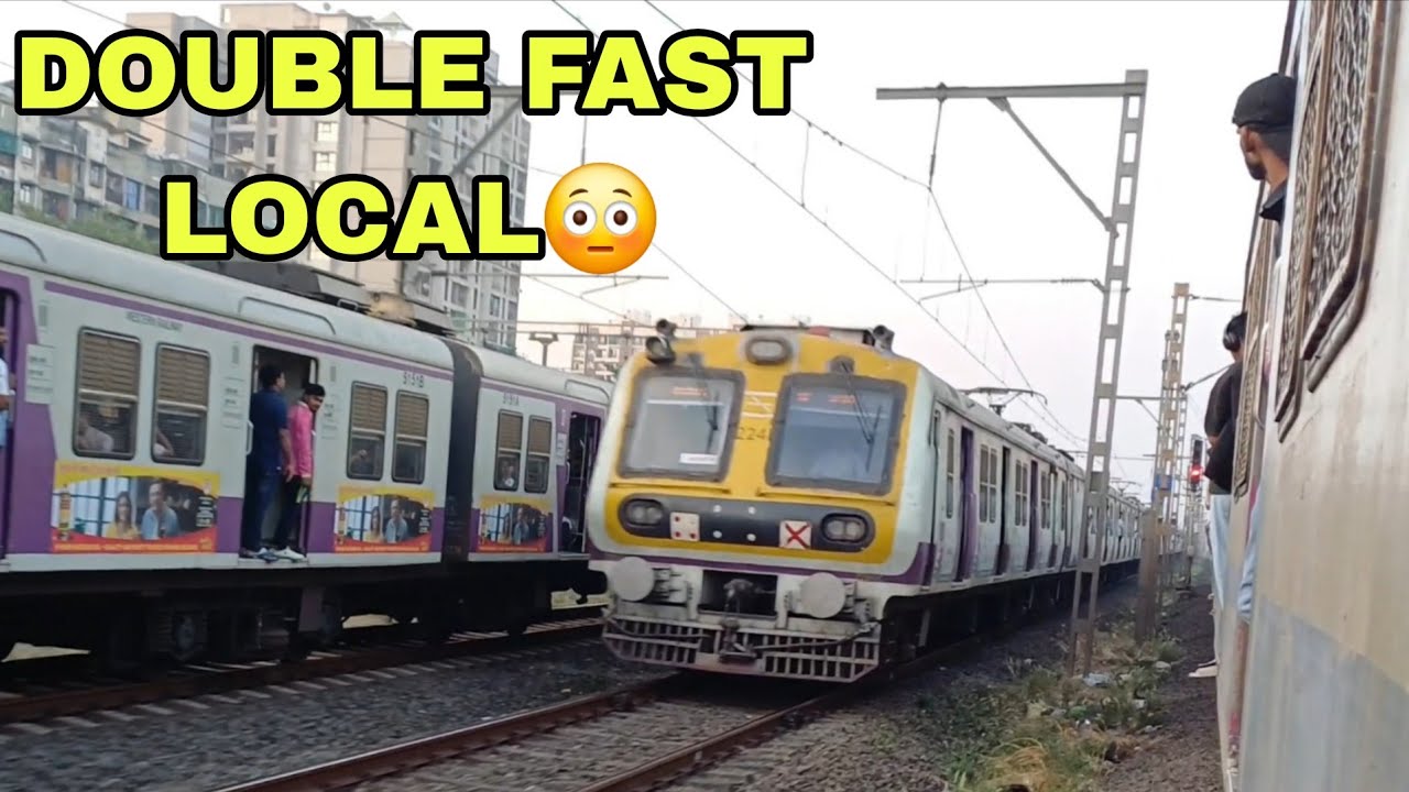 ANDHERI TO VIRAR DOUBLE FAST LOCAL🚄 | NON STOP SPEED RUN | MUMBAI LOCAL❤️‍🔥