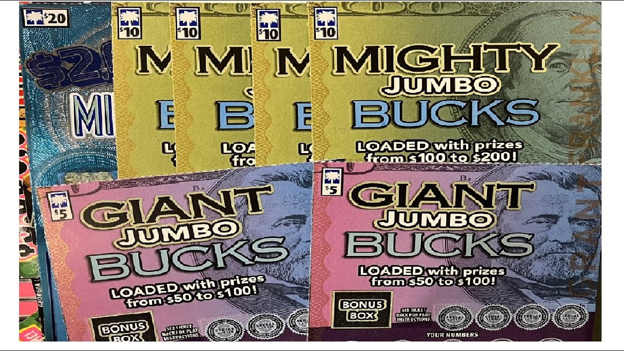 SC Giant & Mighty JUMBO Bucks Scratch Off Lottery Tickets.