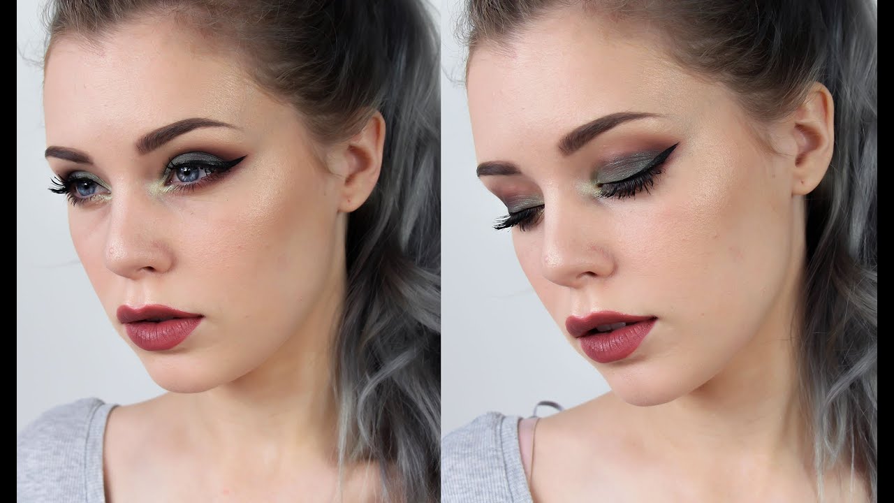 Olive Green Eyes Makeup Tutorial | Miranda Hedman