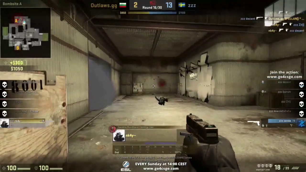 NK4Y ACE vs zzz in pistolround