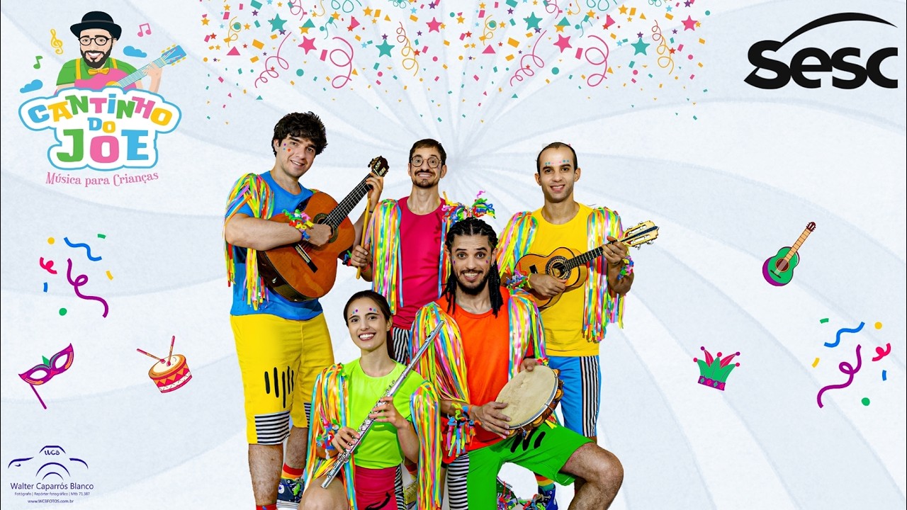 Carnavais do Brasil para Crianças com o Cantinho do Joe no Carnaval 2026 do Sesc São Carlos 