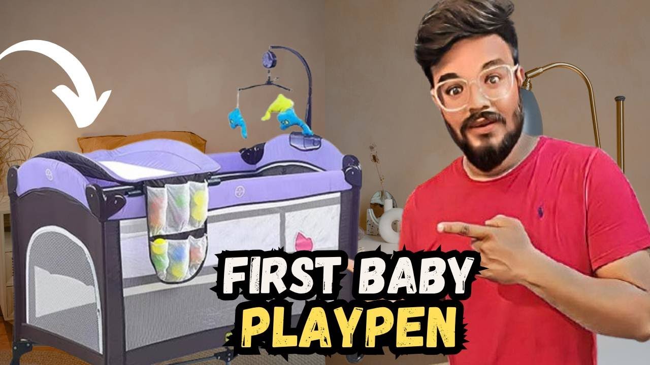 Baby Play Pen Unboxing | Baby Playpen Assemble  | Foldable Baby Playpen | Baby First Playtime