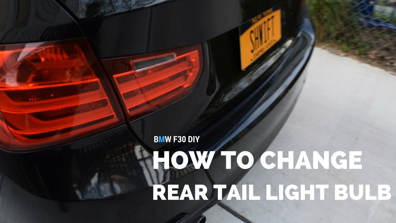 BMW F30 &mdash; как заменить лампочки в задних фонарях