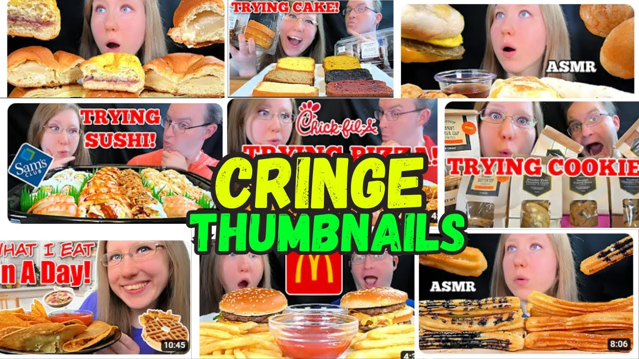 Songbyrd and Her*CRINGE THUMBNAILS*😮|Songbyrd ASMR|Songbyrd cringe|Cringe songbyrd|ASMR|Eating sound