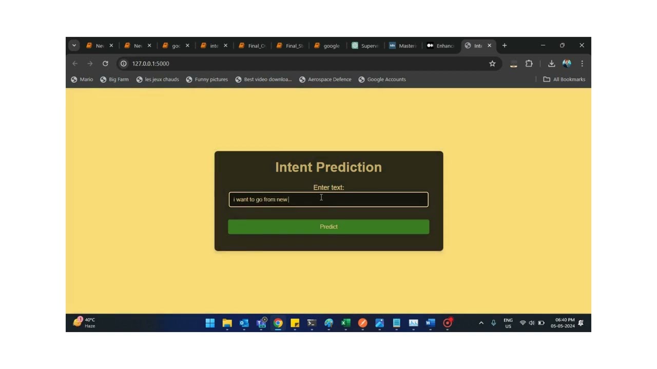 Sentiment / Intent Classification using LLM BERT ( Gen AI )