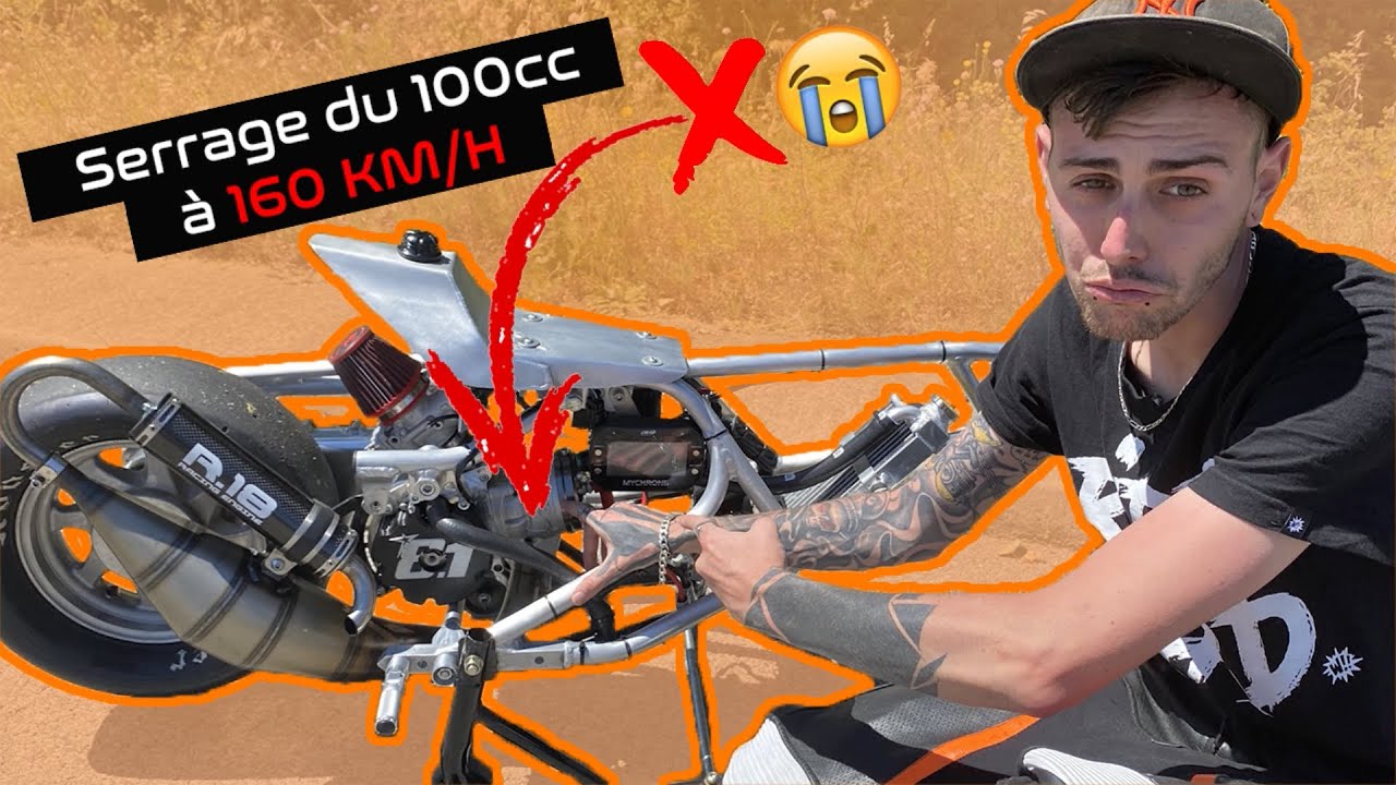 Je serre le 100cc à 160 KM/H 🤣🚀
