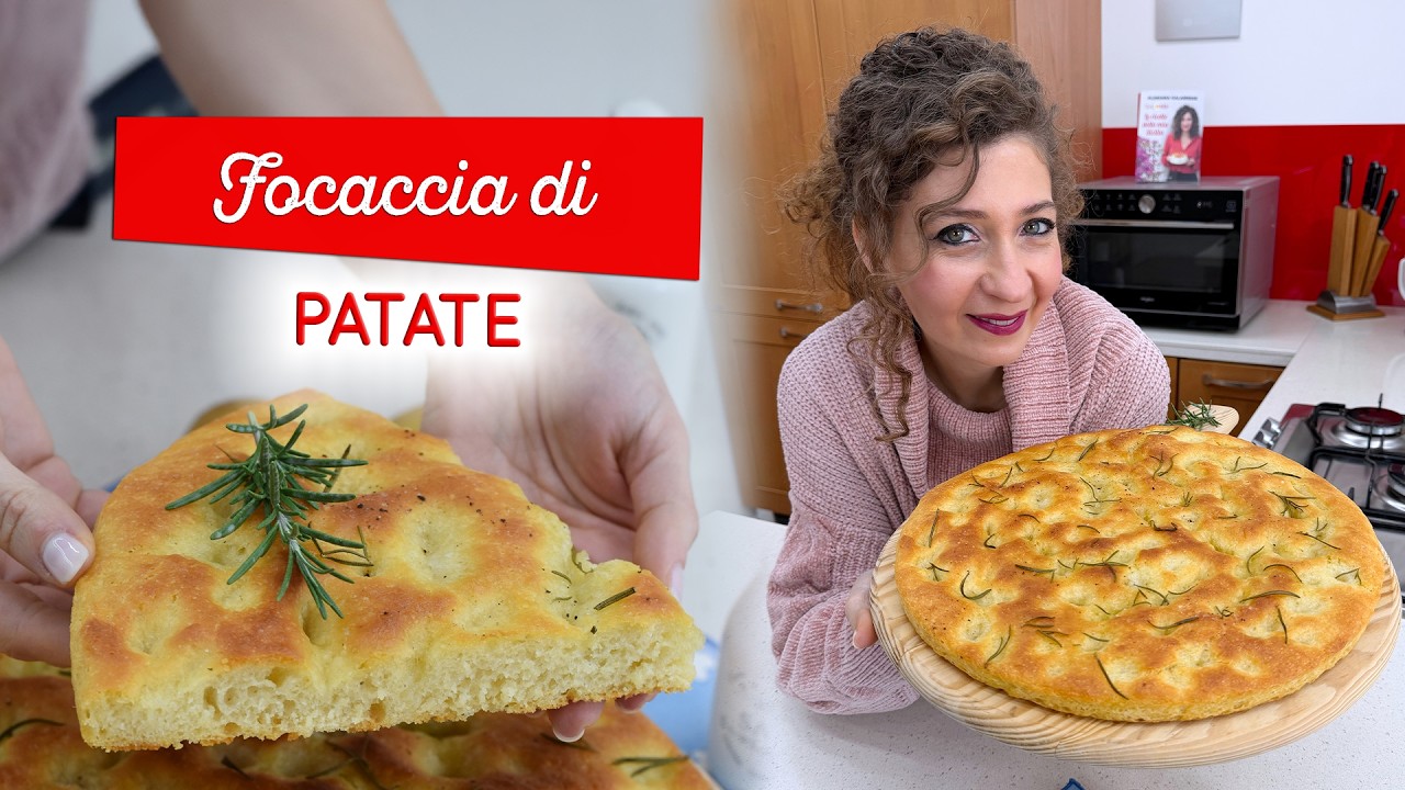 Focaccia di patate: croccante fuori e morbidissima dentro!
