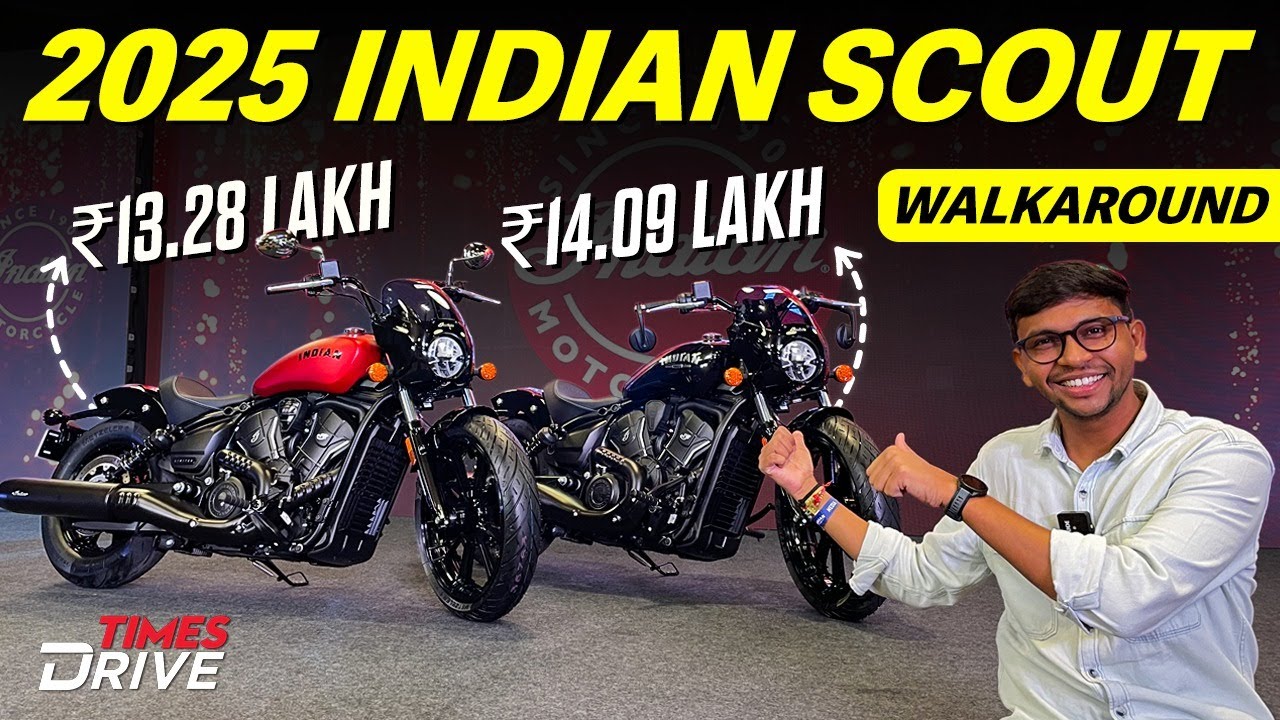 2025 Indian Scout, Scout Sixty Series Launched in India 🤩 | Walkaround + First Look | Times Drive