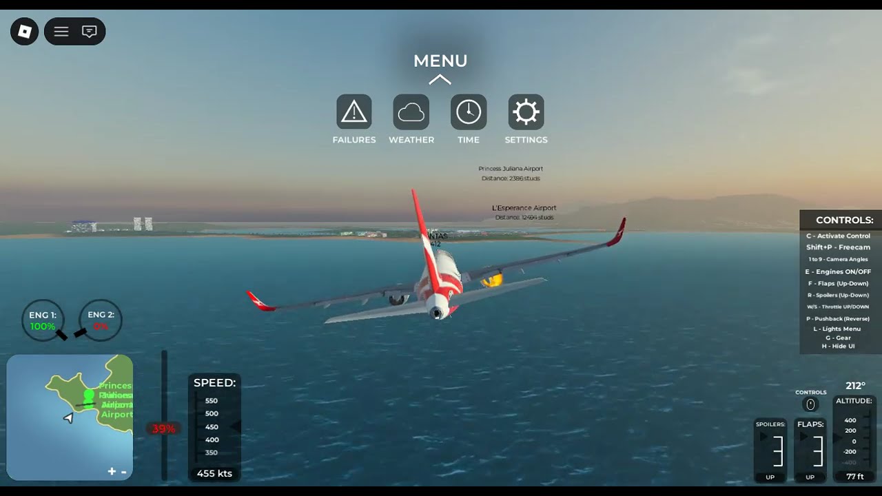 Airplane emergency landing*bad landing sorry*