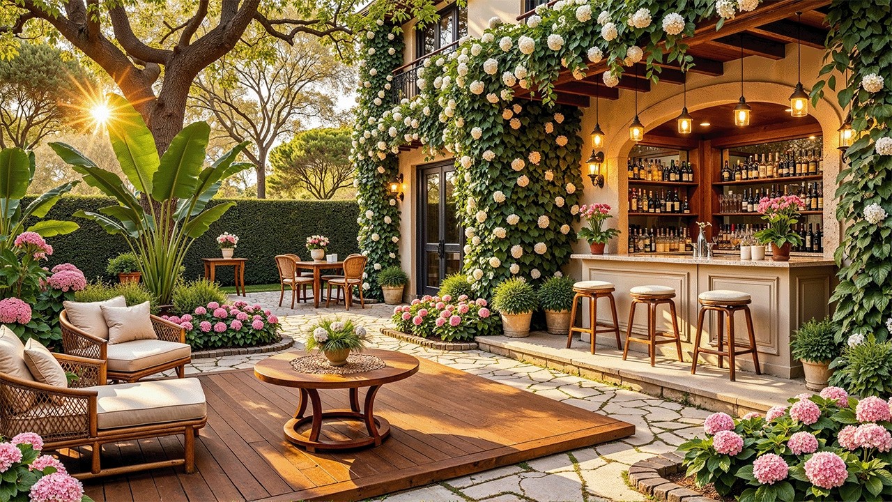 Happy Spring Morning In Outdoor Coffee Shop Ambience 🌸 Gentle Jazz Music for Mood Booster, Study