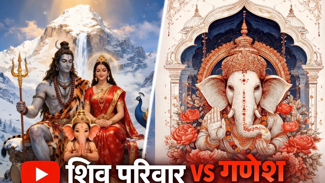 Shiv Parivar vs Lord Ganesha ⚡ Divine Power Revealed! शिव, पार्वती और गणेश की अद्भुत शक्ति का रहस्य!