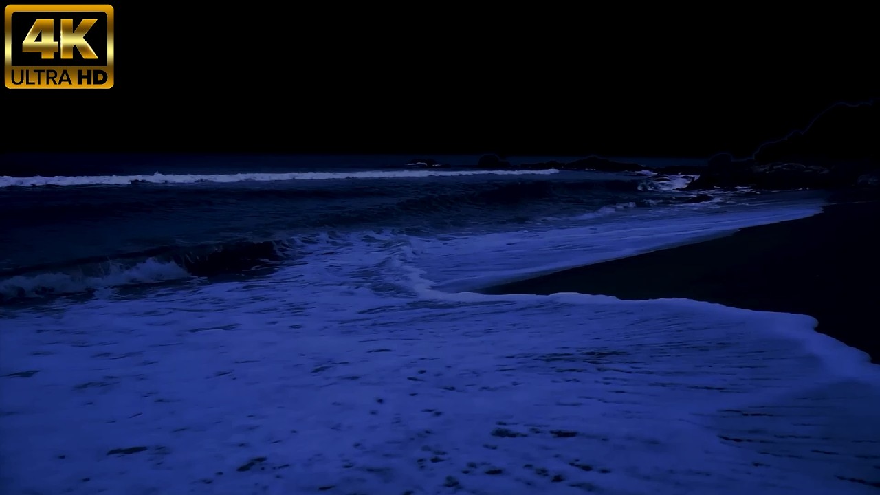 (No Ads) Remove Insonmia Forever &bull; Best Soothing Ocean Sounds of Rolling Waves During a Quiet Night