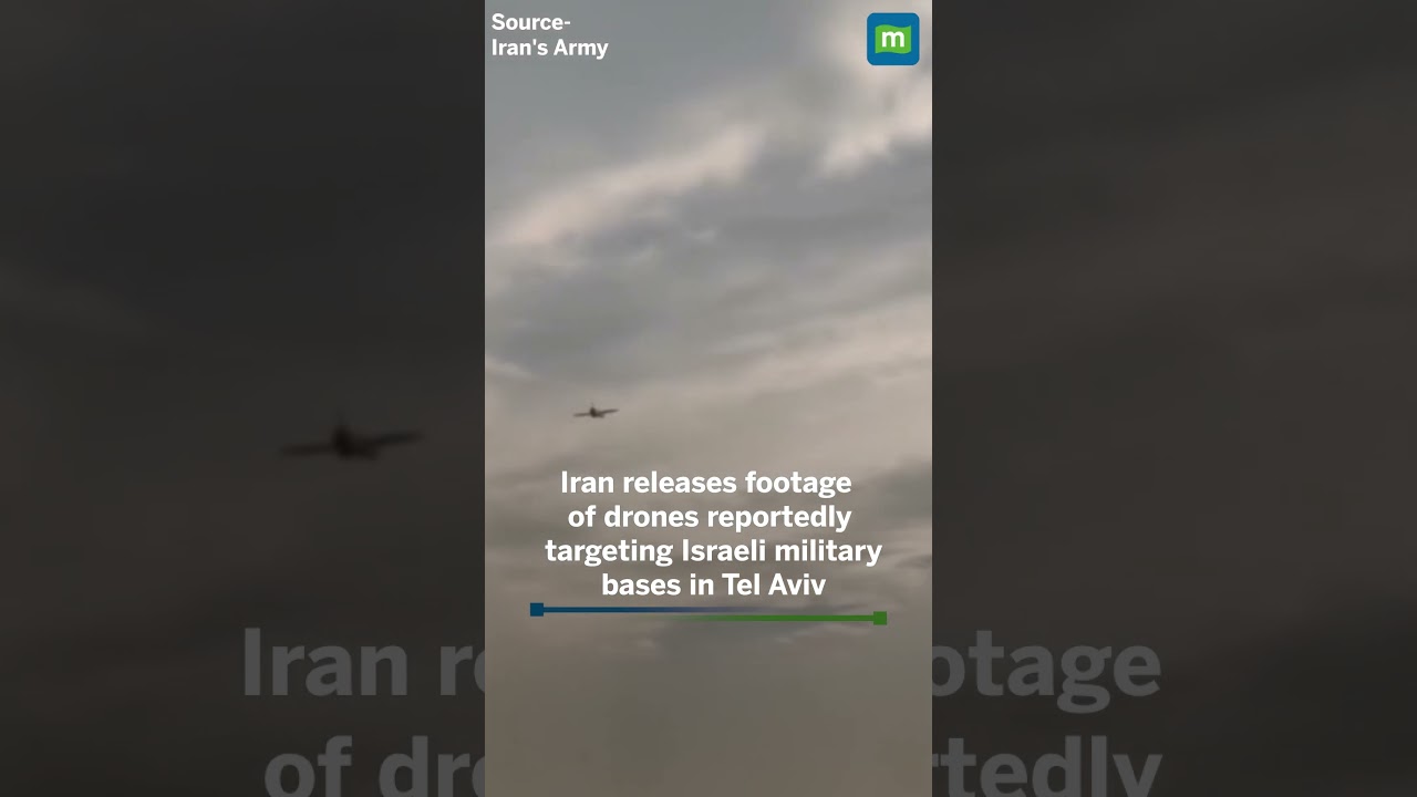 Iran releases footage of drones reportedly targeting Israeli military bases in Tel Aviv