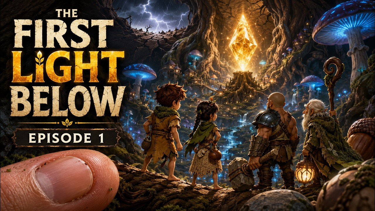 The First Light Below! Underground Fantasy Adventure | Tiny Realm Below Animation