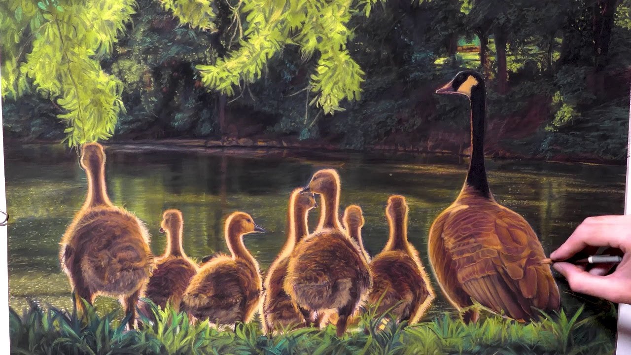 Geese Drawing Realistic 4K #Ambrojordiart