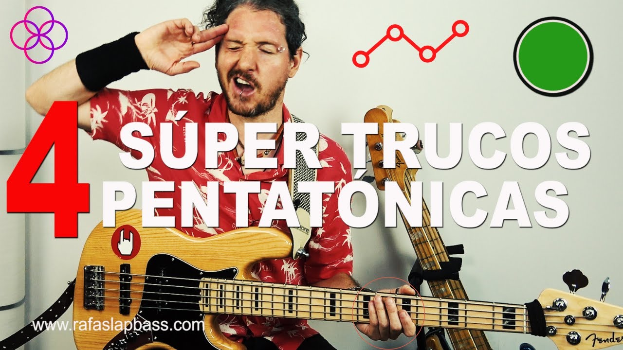 4 SÚPER TRUCOS de las PENTATÓNICAS para VOLAR por todo el MÁSTIL tocando SLAP I RafaSlapBass