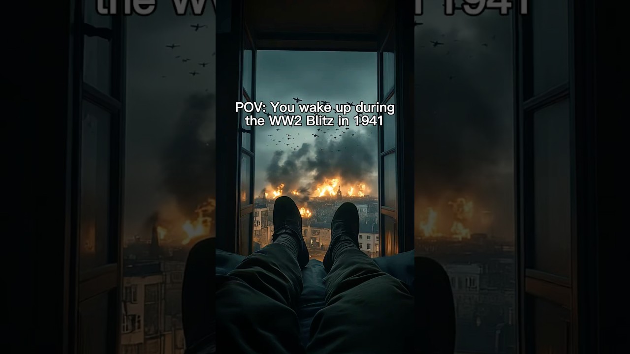 POV: You wake up during the WW2 Blitz in 1941. Where should I go next? #aivideo #history #pov