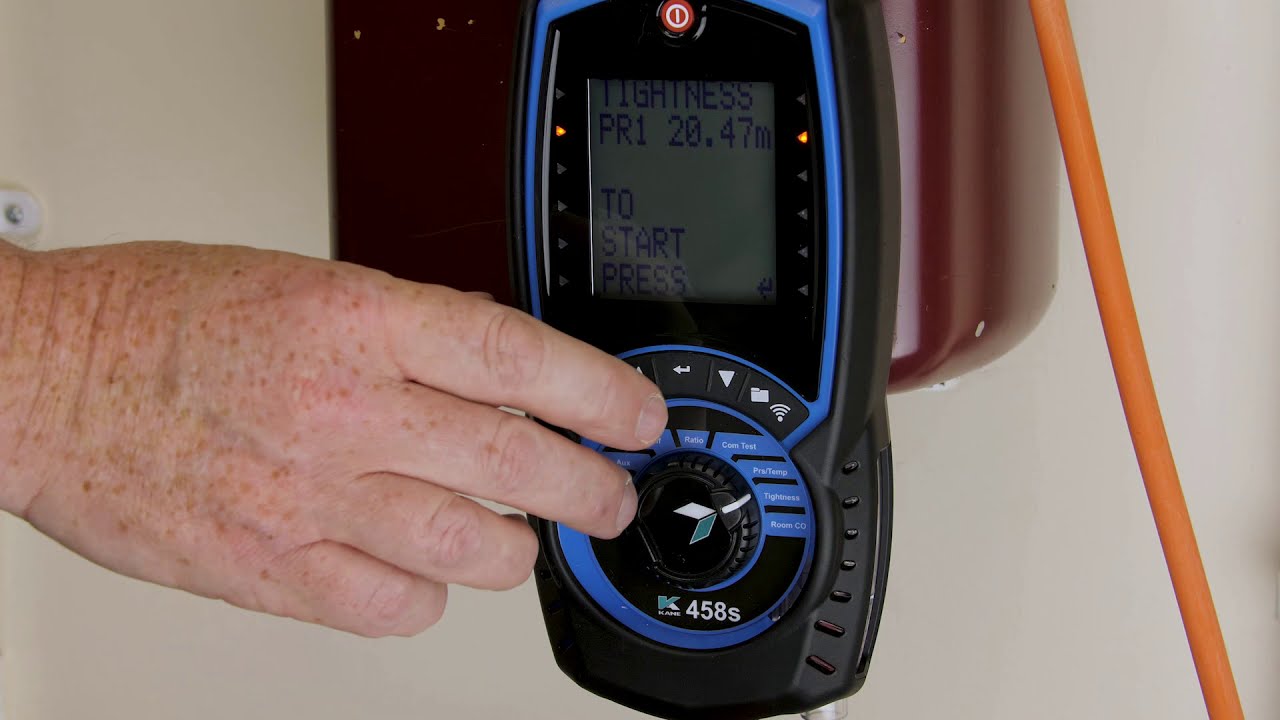 KANE 458s Flue Gas Analyser - How To Perform A Tightness Test