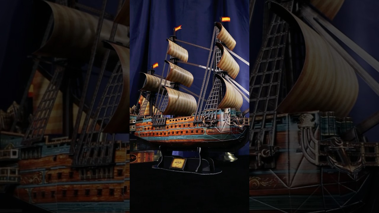 CubicFun San Felipe Ship 3D Puzzle build ASMR#3dpuzzle #unboxing #asmr #sanfelipe #spanish #foryou