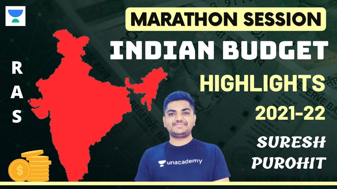 India Budget 2021-22 | Marathon Session | RPSC/RAS 2021 | Suresh Purohit