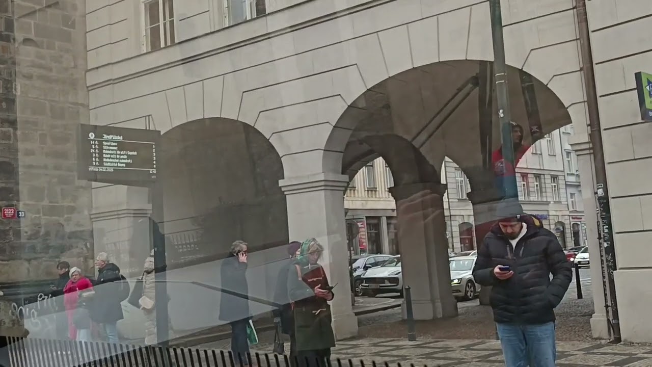 773. 4 2 2026. Praha1. Vaclavske namesti. Маршрут трамвая 9.