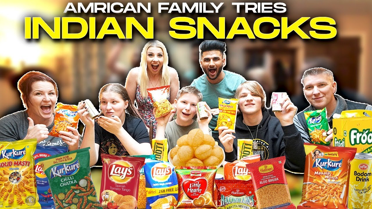 My American Family Tries Indian Snacks For the 1st Time