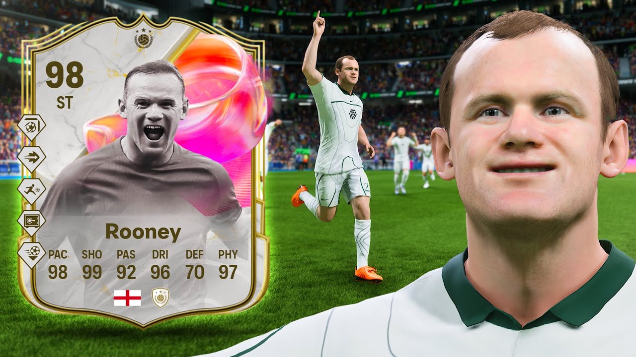 He's UNREAL?! 🤯 98 FUTTIES Icon Rooney FC 25 Player Review