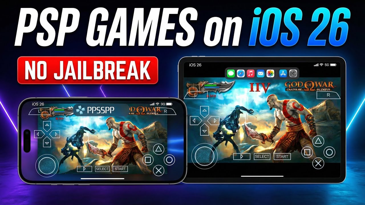 How to Install PSP Games on iPhone & iPad (PPSSPP Emulator) iOS 26 – NO Jailbreak | 2026