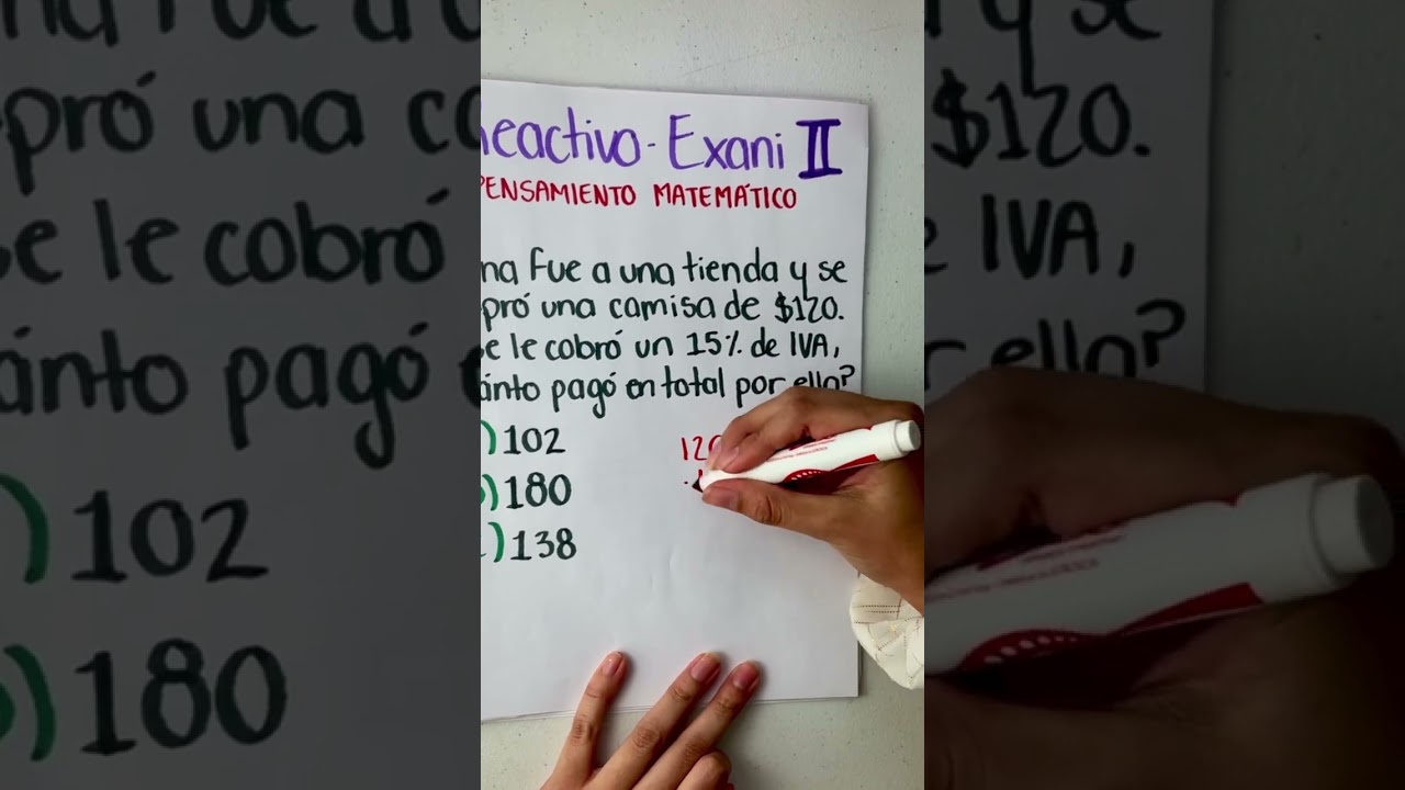 Reactivó 1 EXANI II matemáticas 