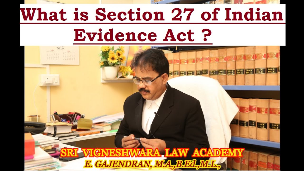 What is Section 27 of Indian Evidence Act ? | TAMIL