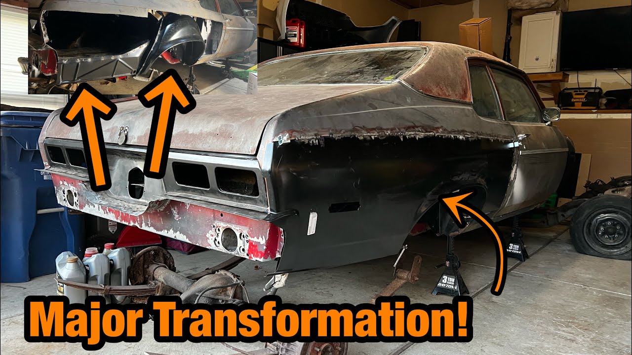 Наш Chevrolet Nova получил новые внешние колесные арки и боковые панели!